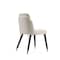 Manhattan Comfort Estelle Dining Chair in Cream and Black, PK2 2-DC042-CR - alternate 2